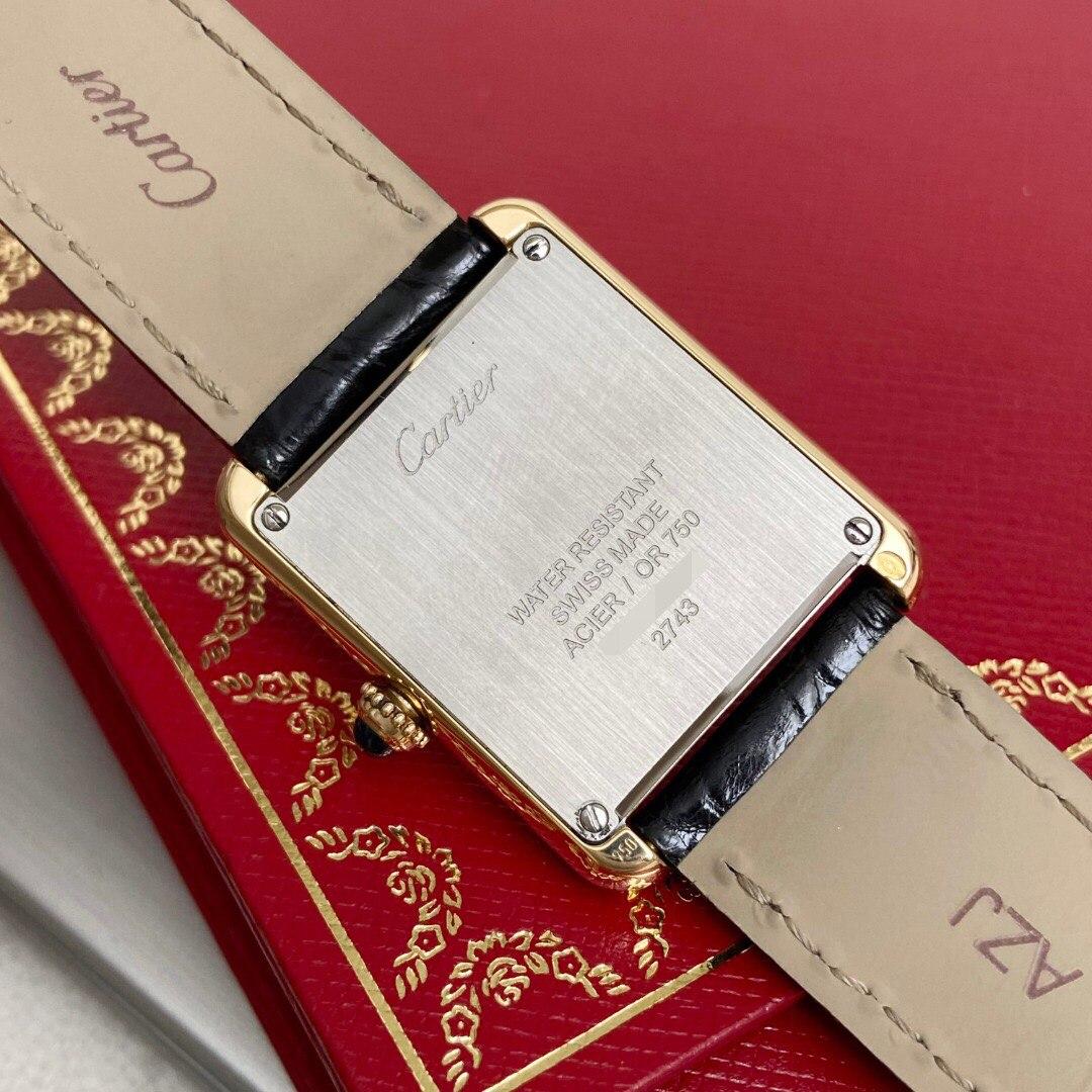 Women's or Men's Cartier Tank Solo 18k Yellow Gold Watch W1018755
