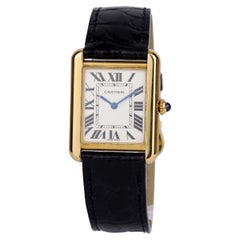 Cartier Tank Solo 18k Gelbgold Uhr W1018755