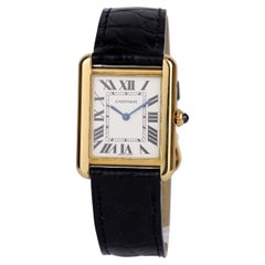 Cartier Tank Solo 18k Yellow Gold Watch W1018755