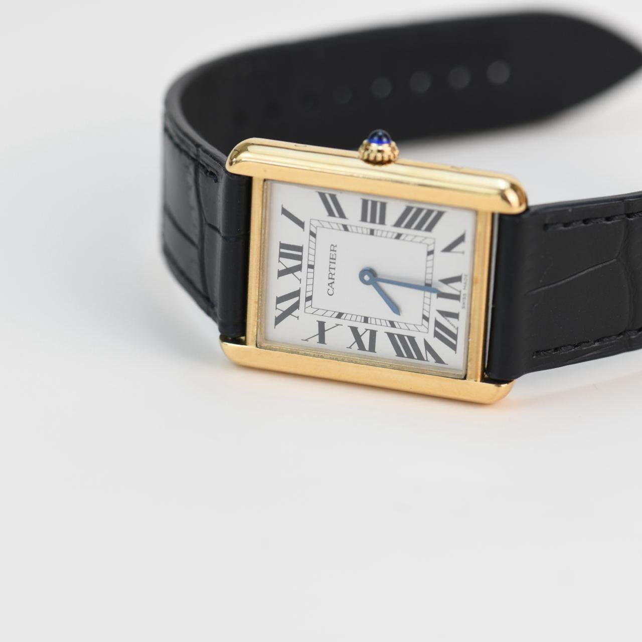 Cartier Tank Solo Montre en or jaune 18 carats W5200004 Unisexe 