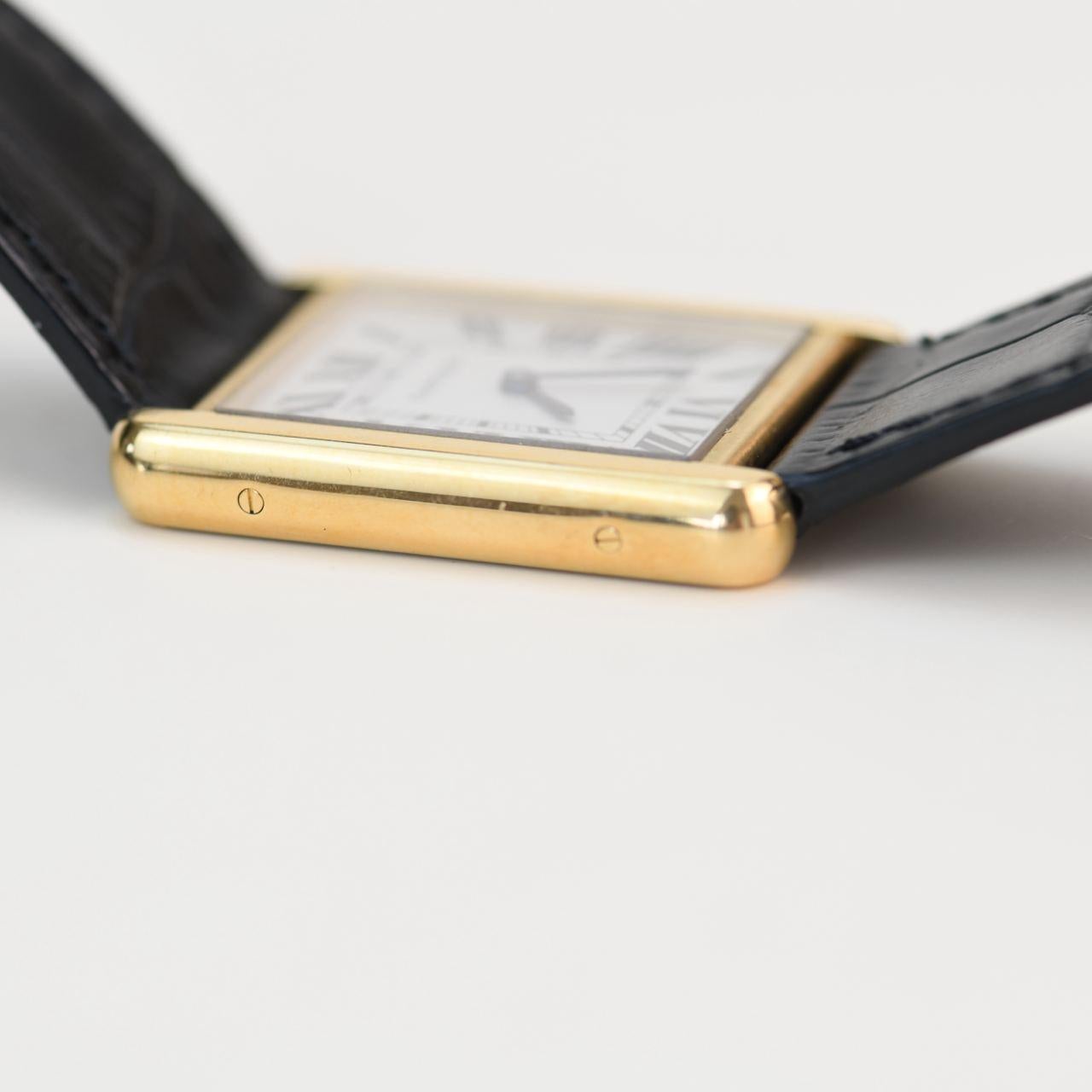 Cartier Tank Solo Montre en or jaune 18 carats W5200004 2