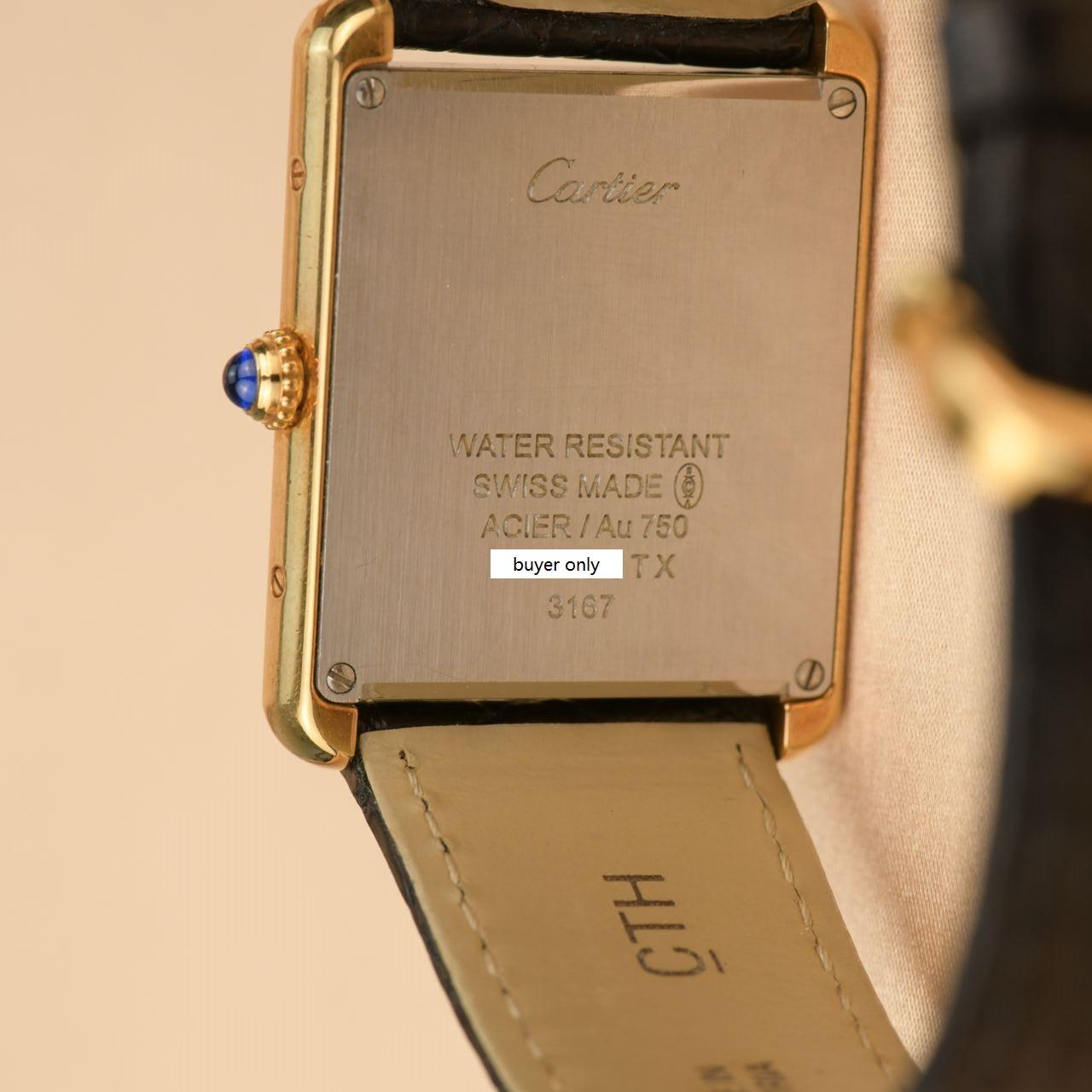 Women's or Men's Cartier Tank Solo 18K Rose Gold Watch W5200004