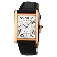 Cartier: 18 Karat Roségold Uhr Cartier Tank Solo W5200026