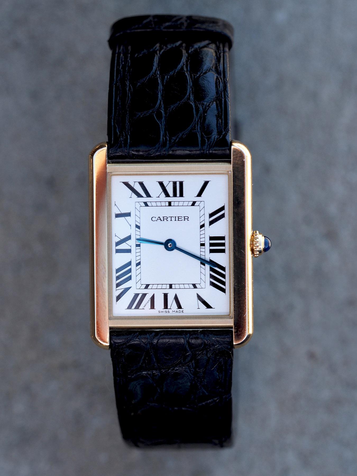 cartier tank solo gold large