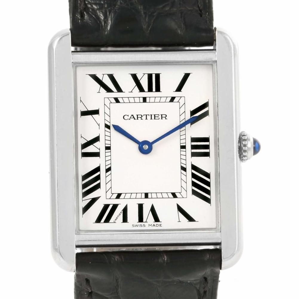 Cartier Tank Solo 2715 W1018355 Herren Quarzuhr mit Box & Papiere 1