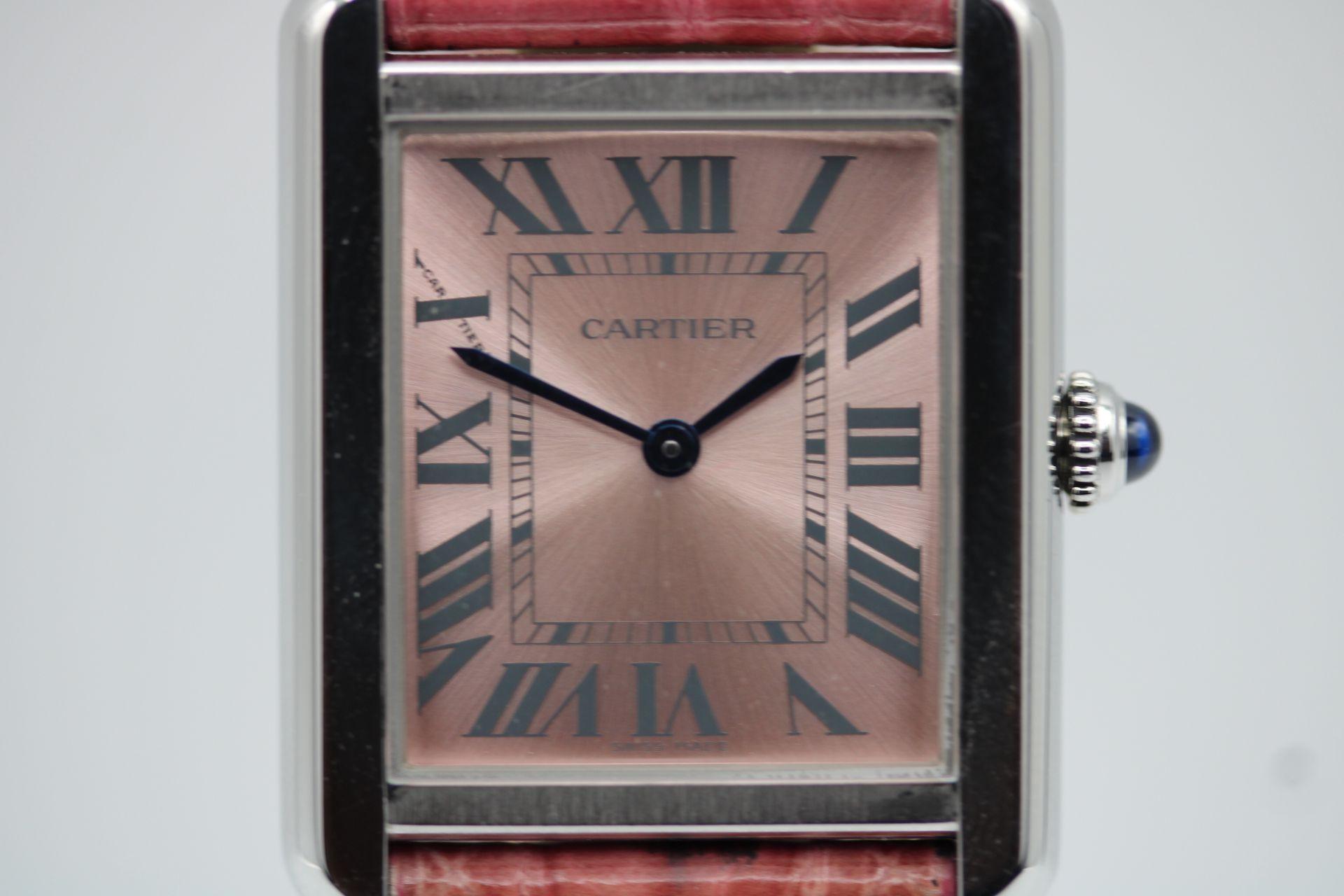  Cartier Tank Solo 3170 Full Set 2016 In Good Condition In London, GB