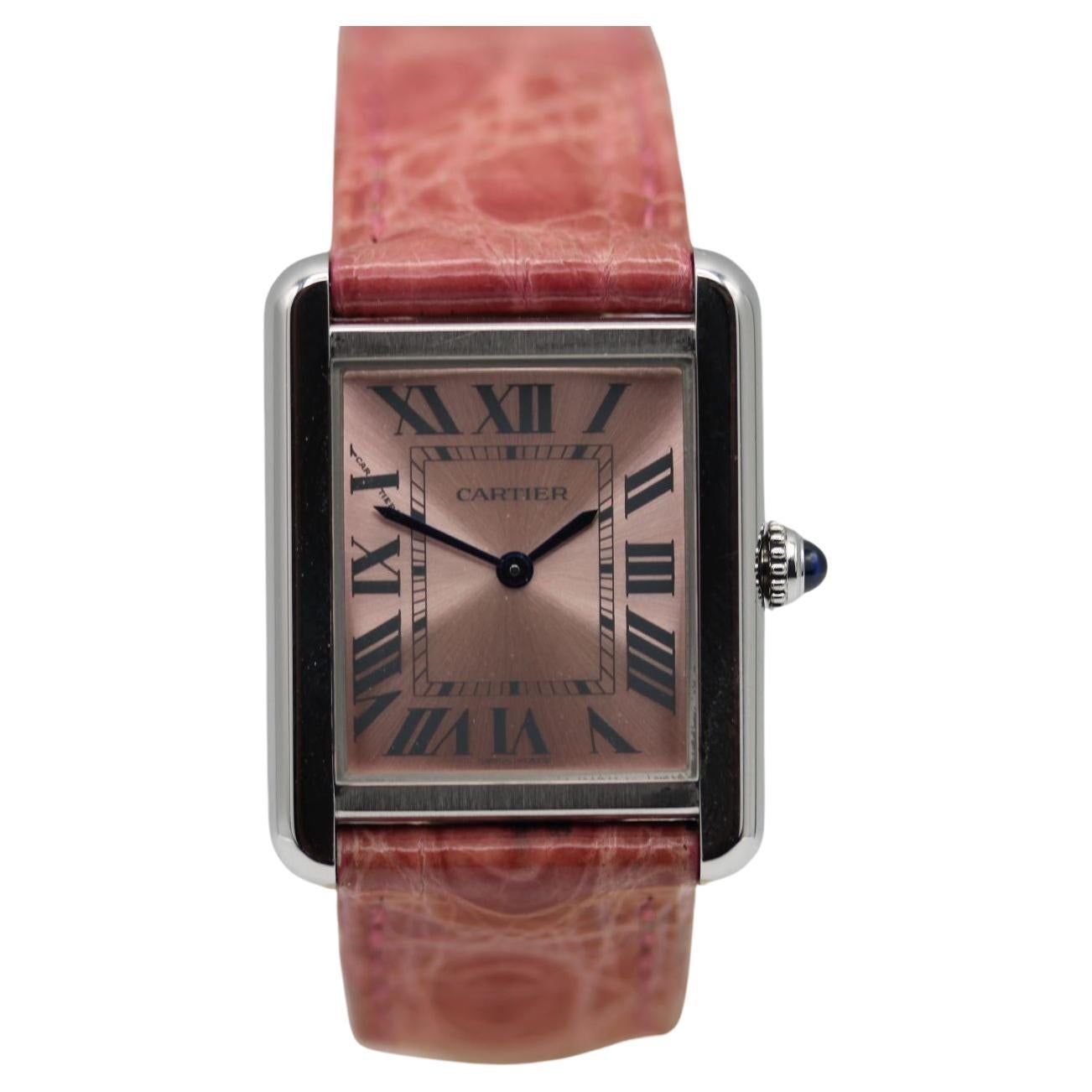  Cartier Tank Solo 3170 ensemble complet 2016 en vente