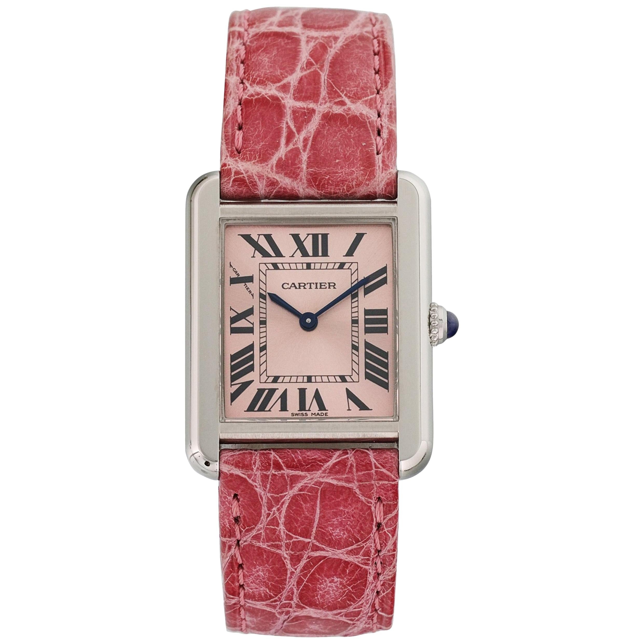 Cartier Tank Solo 3170 Ladies Watch For Sale