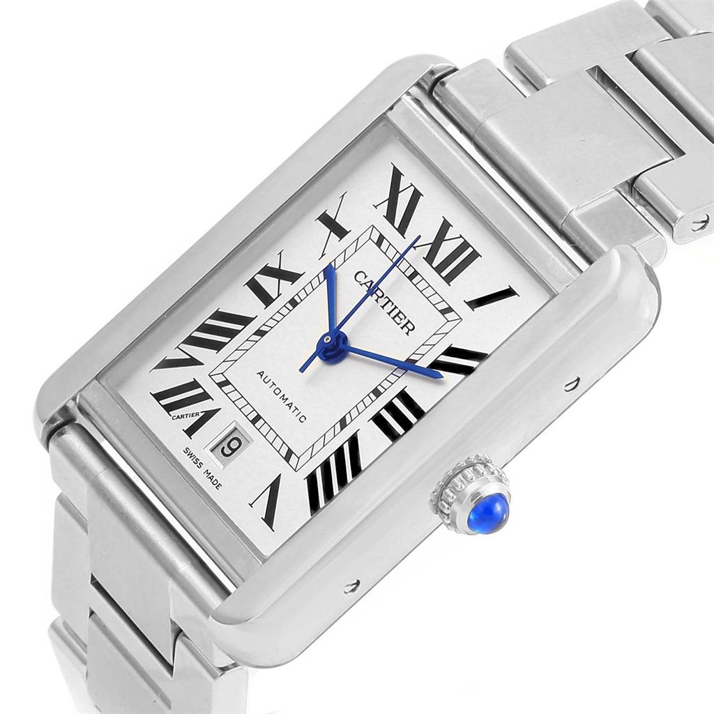 Men's Cartier Tank Solo Extra Large Automatic Silver Dial Men’s Watch W5200028