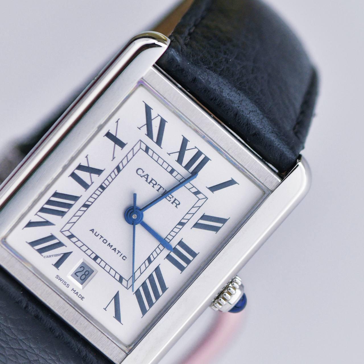Orologio da polso Cartier Tank Solo Extra-Large WSTA0029 in vendita 3