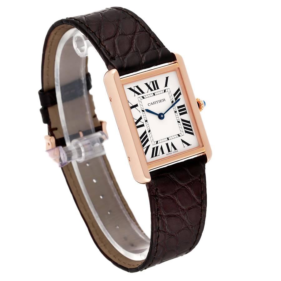 cartier tank rose gold