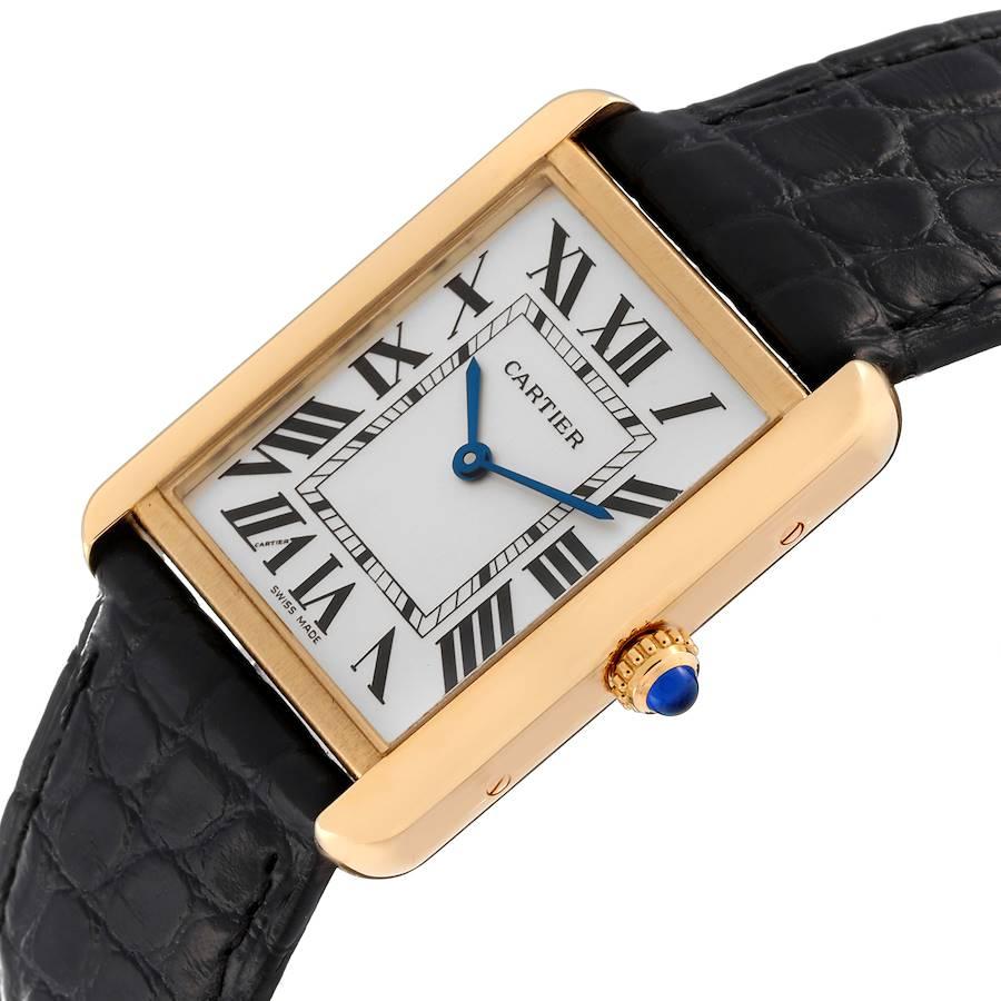 cartier tank solo gold large
