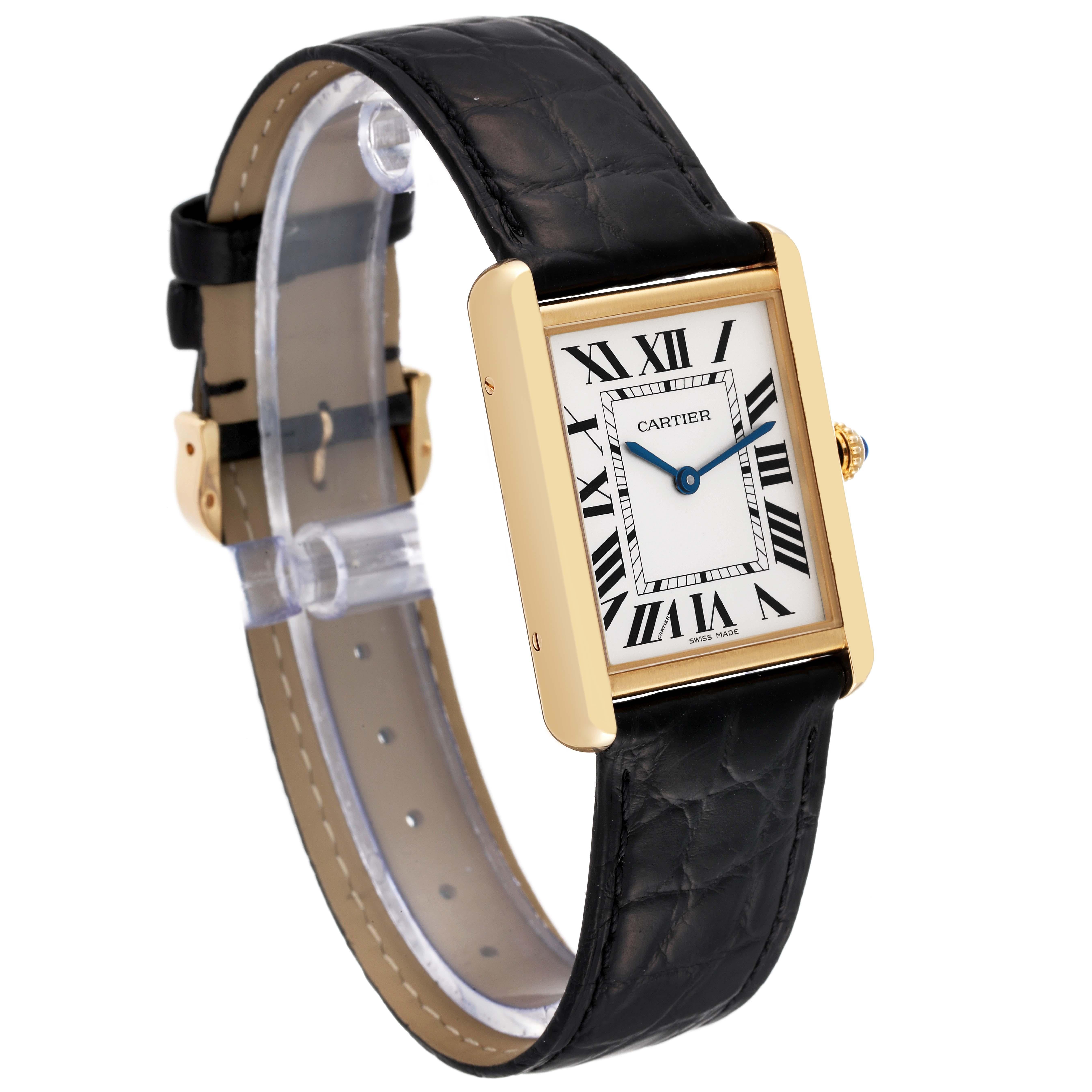 cartier tank solo large on wrist