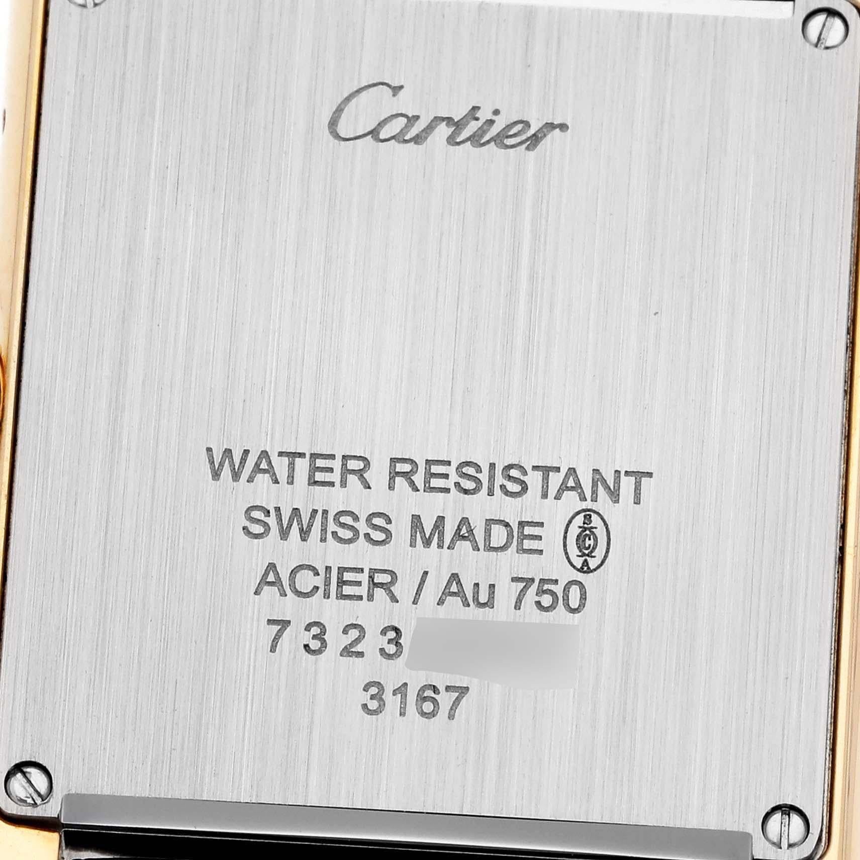 Cartier: Große Herrenuhr Tank Solo aus Gelbgold, W5200004 im Angebot 1