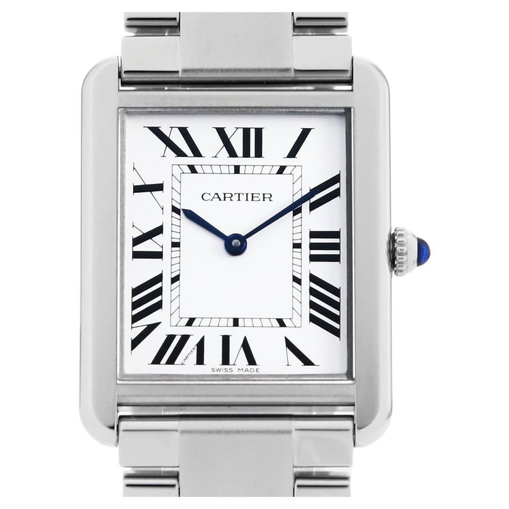 Cartier Tank Solo LM W5200014 Used Men's Watch Elegance Authentic Timepiece