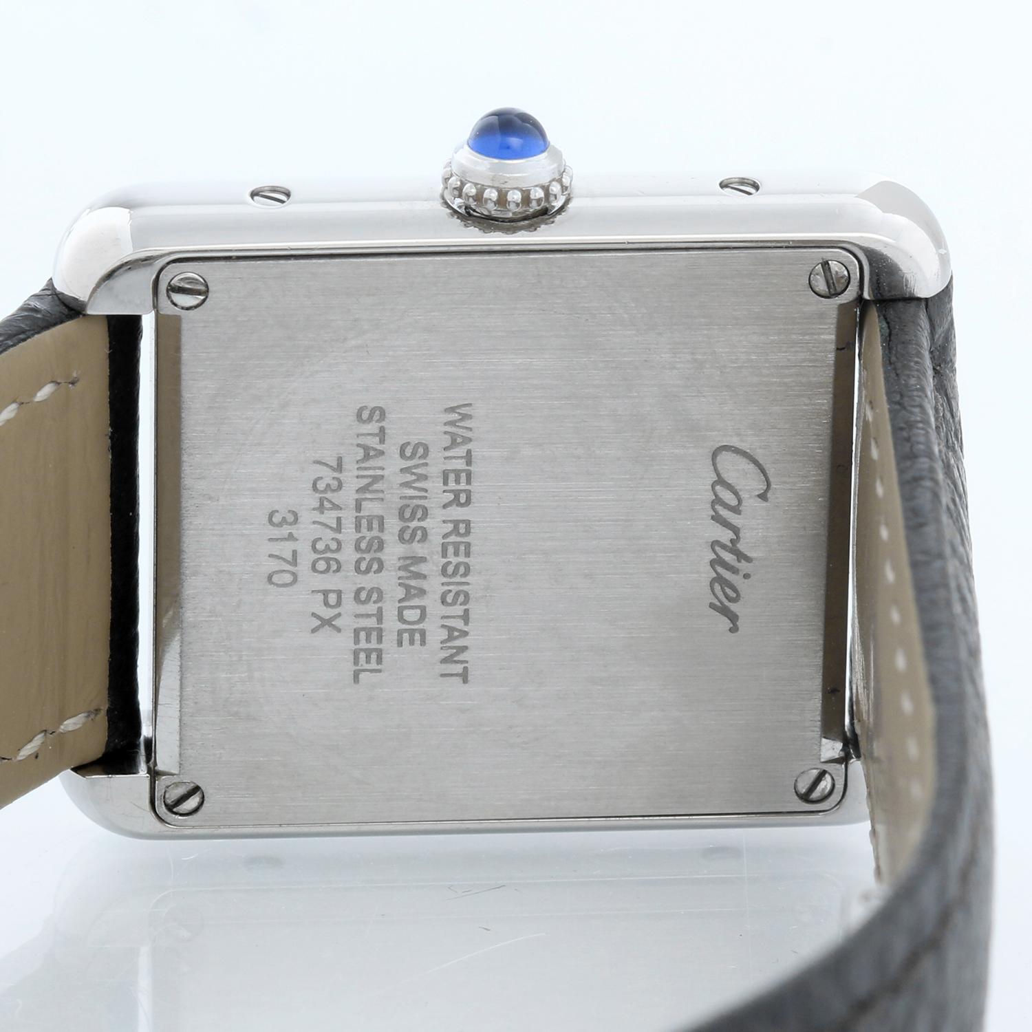 cartier tank piano dial