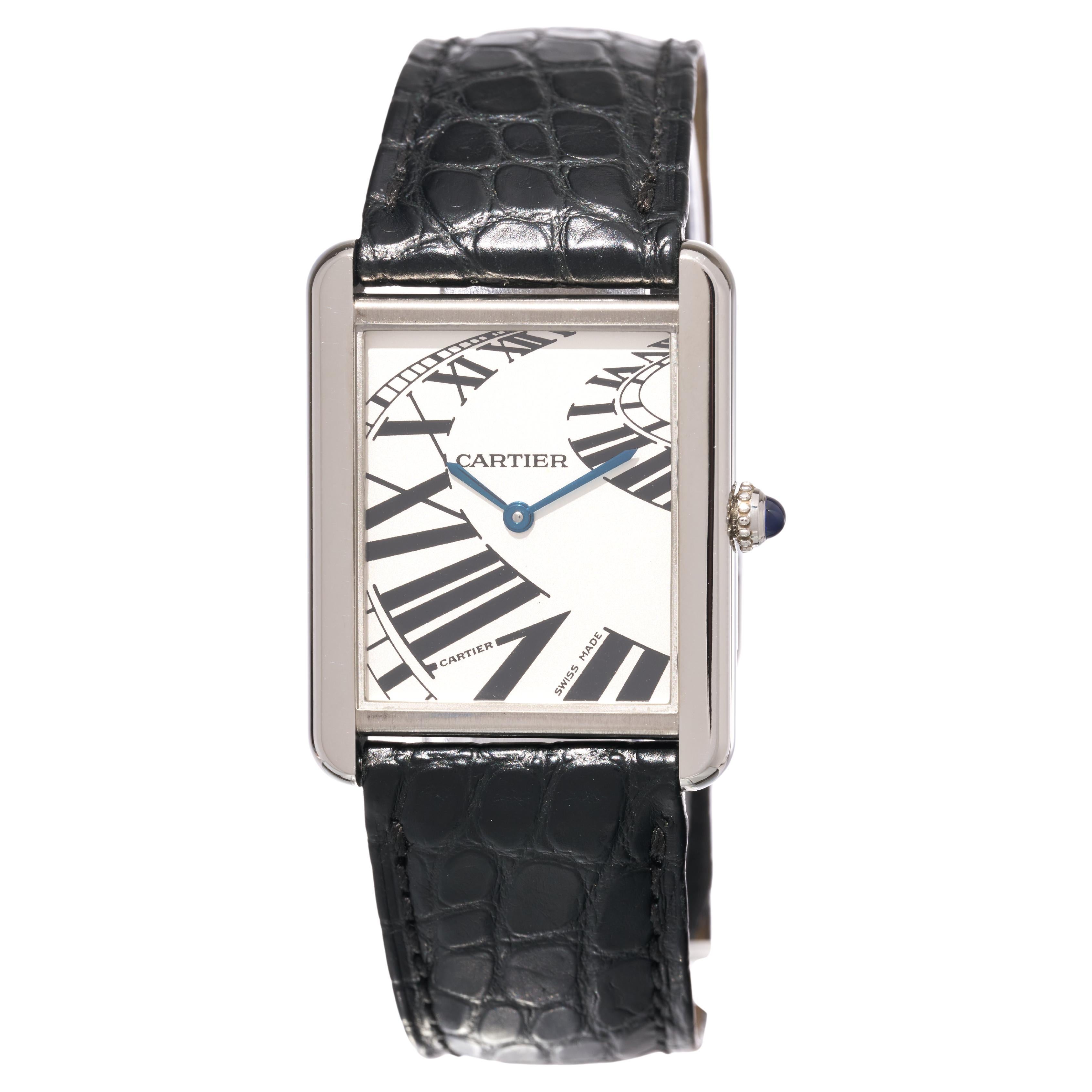 Cartier Tank Solo Piano Montre édition limitée blanche unisexe 3169 W5200017 B&P