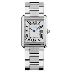 Cartier Tank Solo Quartz Movement Large Model Steel Men's Watch W5200014