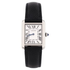 Cartier Tank Solo Quartz Watch Stainless Steel and Leather 24