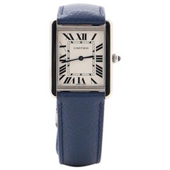 Cartier Tank Solo Quartz Watch Stainless Steel and Leather 27