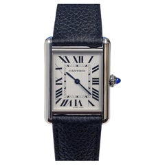 Cartier Tank Solo Ref 4323 Steel Large Quartz Wrist Watch