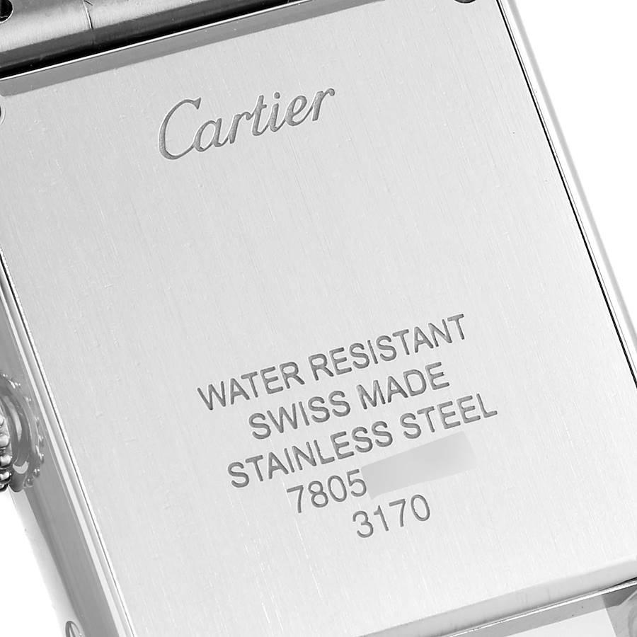 Cartier Tank Solo Silver Dial Small Steel Ladies Watch W5200013 1