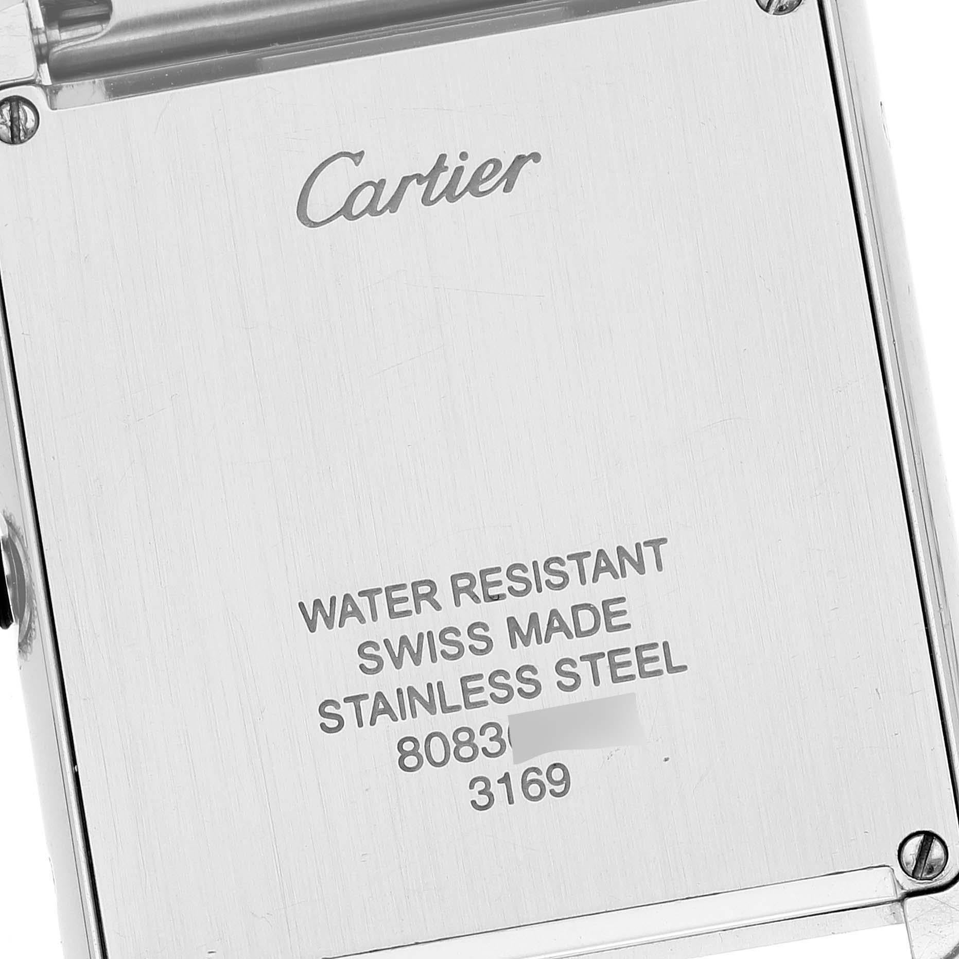Cartier Tank Solo Silver Dial Steel Mens Watch W5200014 2
