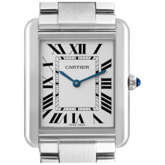 Cartier Tank Solo Montre pour hommes W5200014 avec cadran argenté