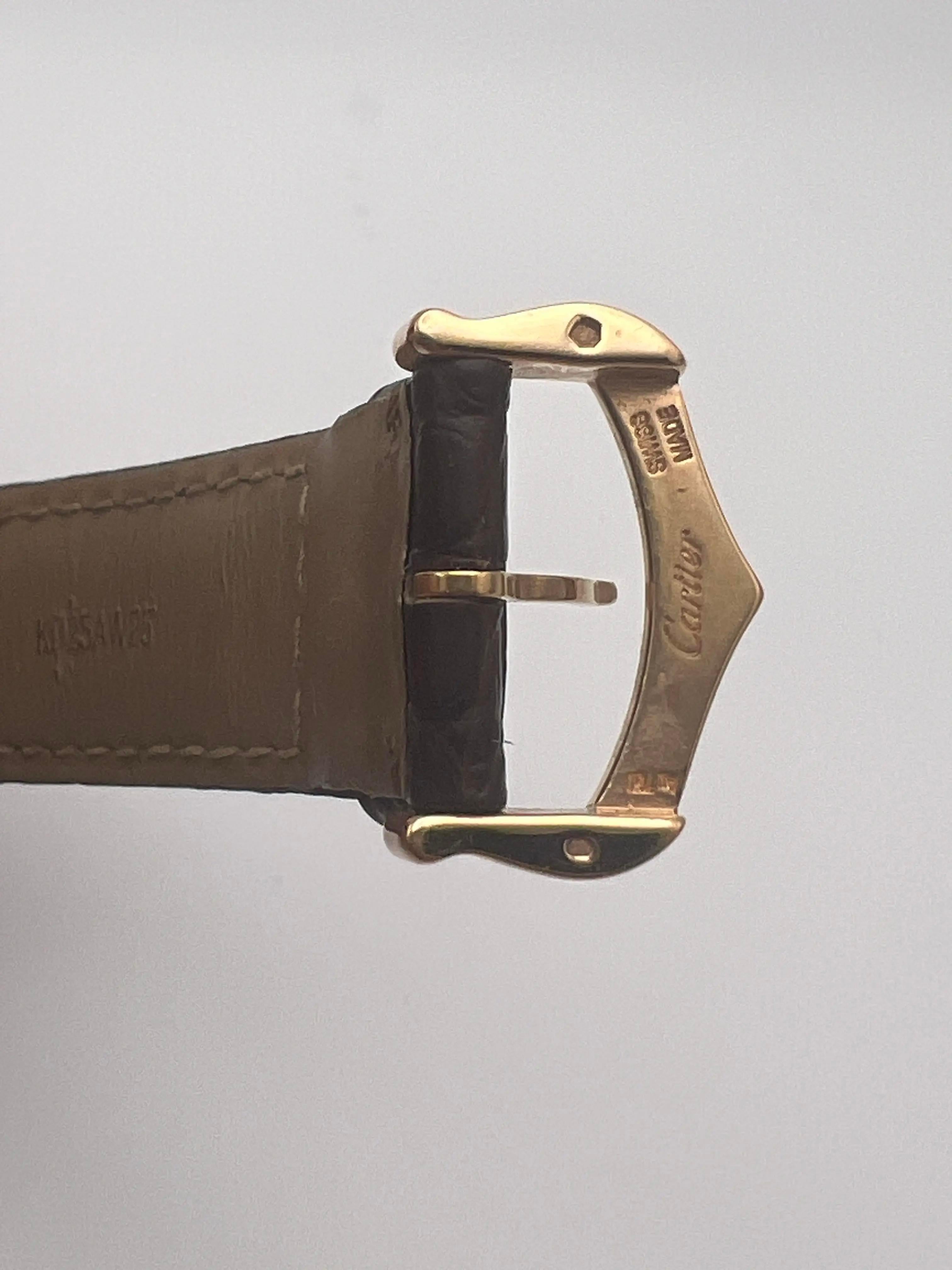 Cartier Tank Solo Petite boîte en or rose 18 carats 24 mm x 30,5 mm W5200024 en vente 8