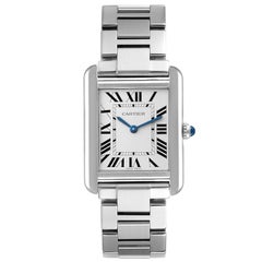Cartier Tank Solo Small Silver Dial Steel Ladies Watch W5200013