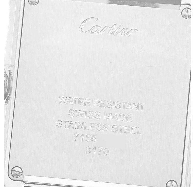 Women's Cartier Tank Solo Small Steel Light Brown Strap Quartz Ladies Watch W1018255