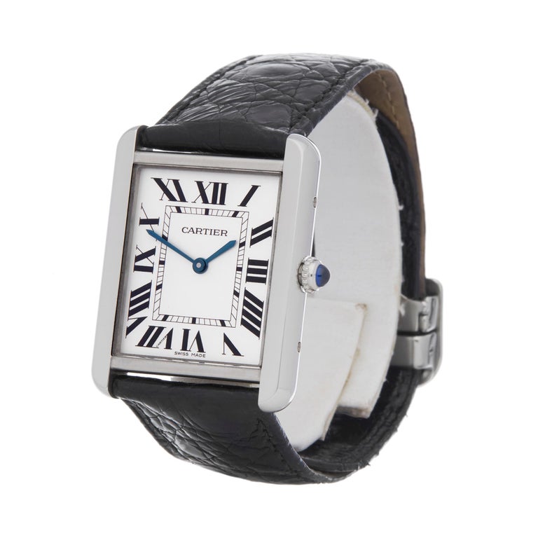 Authentic Used Cartier Tank Solo Large W5200014 / 2715 Watch (10