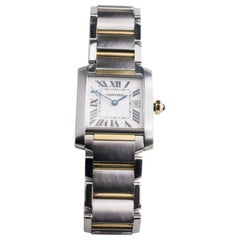 Cartier Tank Solo Stainless Steel and 18 Karat Gold Wristwatch