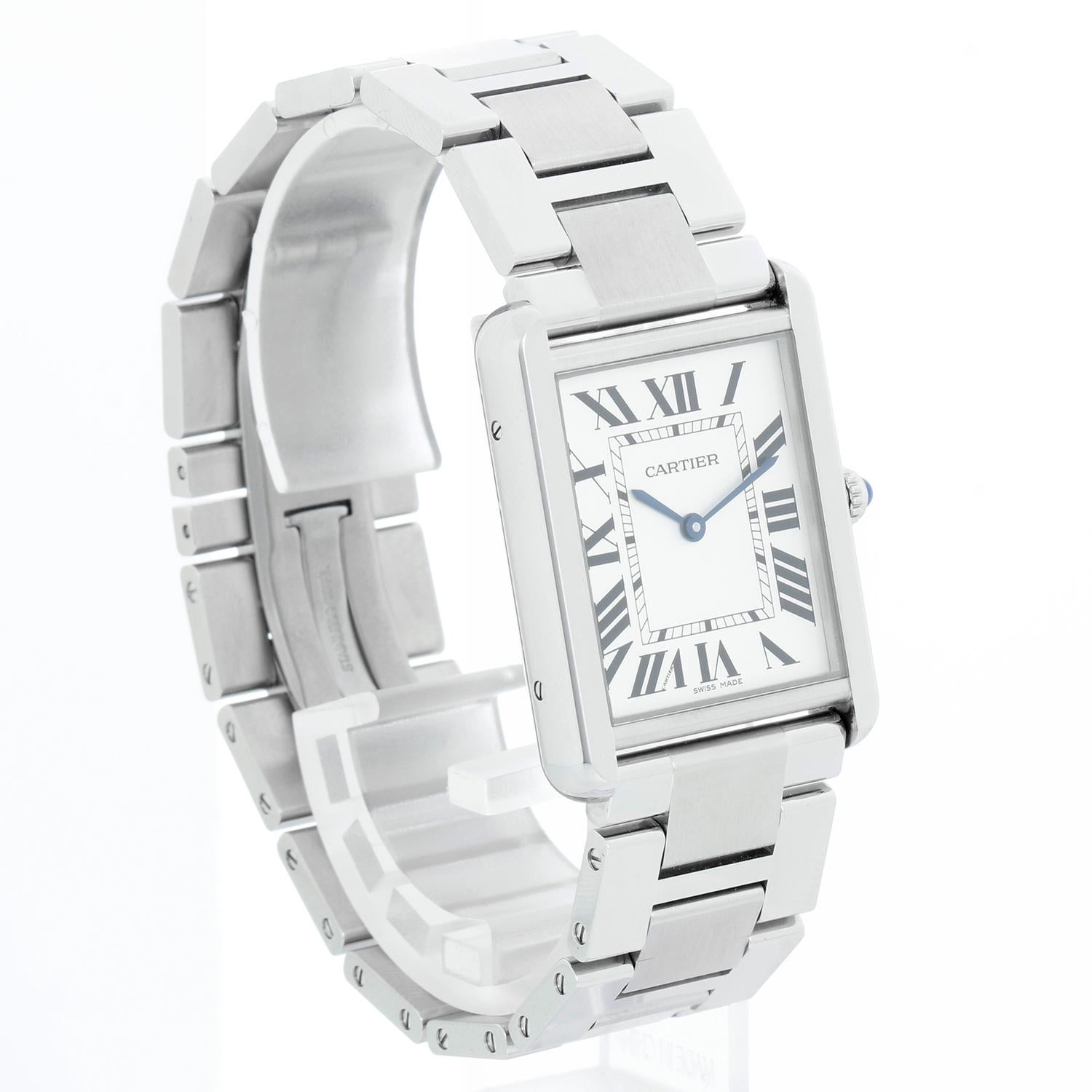 Cartier Tank Solo pour hommes W5200014 3169 Excellent état à Dallas, TX