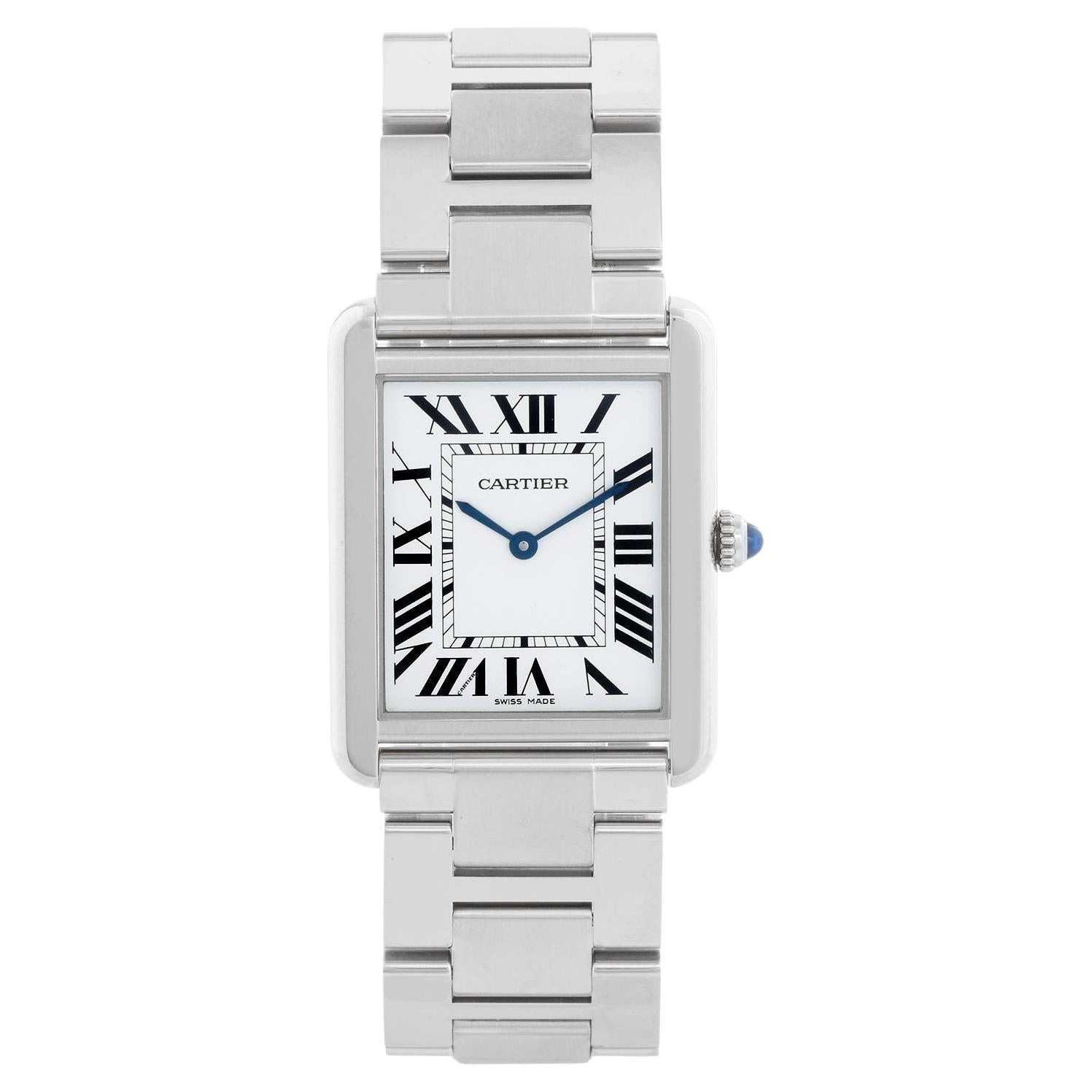 Cartier Tank Solo Edelstahl W5200014 3169 im Angebot