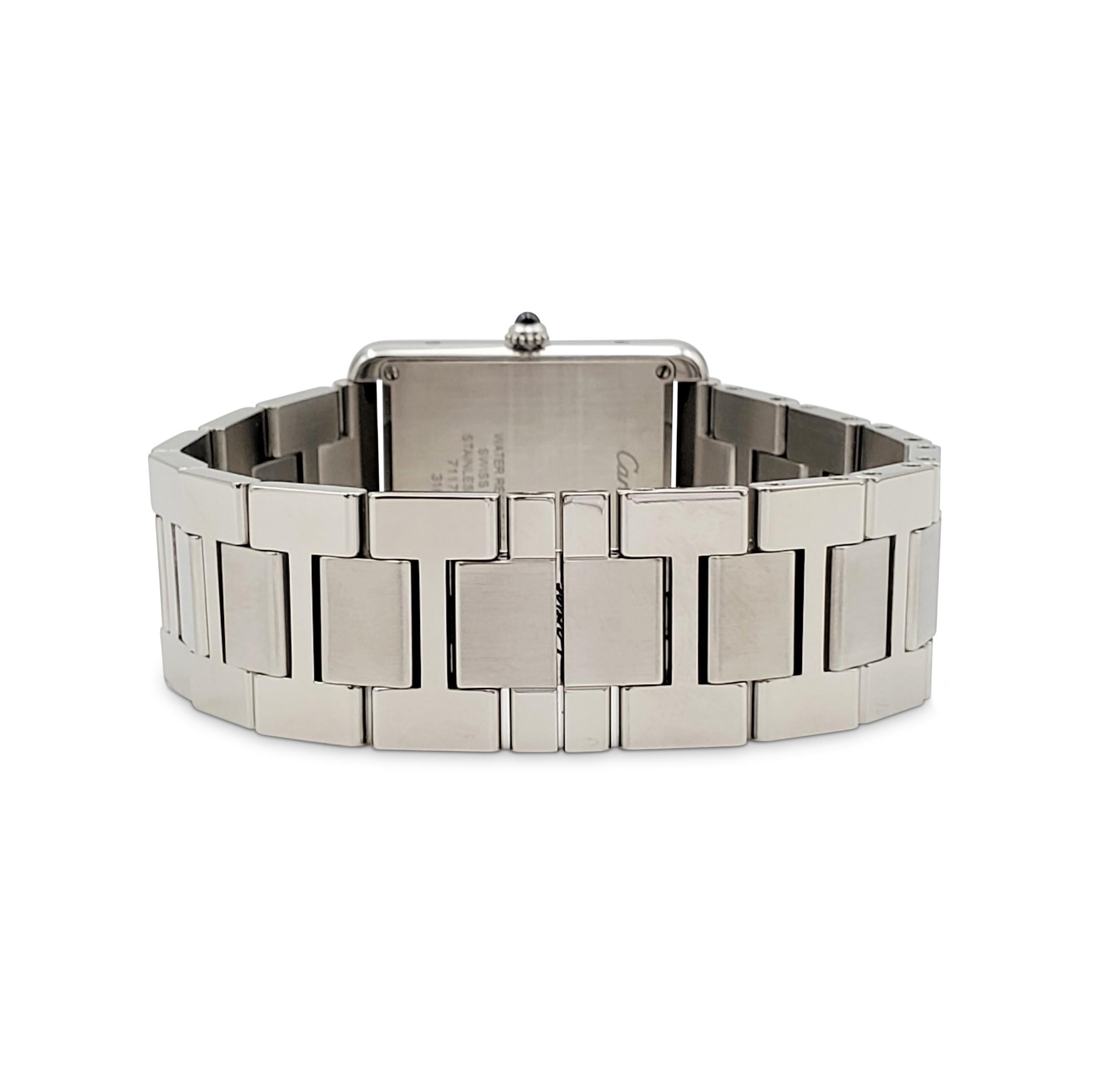 Women's or Men's Cartier 'Tank Solo' Stainless Steel Watch, Large Model