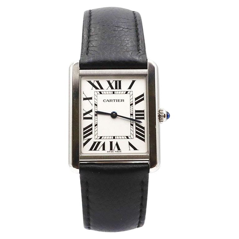 Cartier Tank Solo Stainless Steel Watch, Large Model