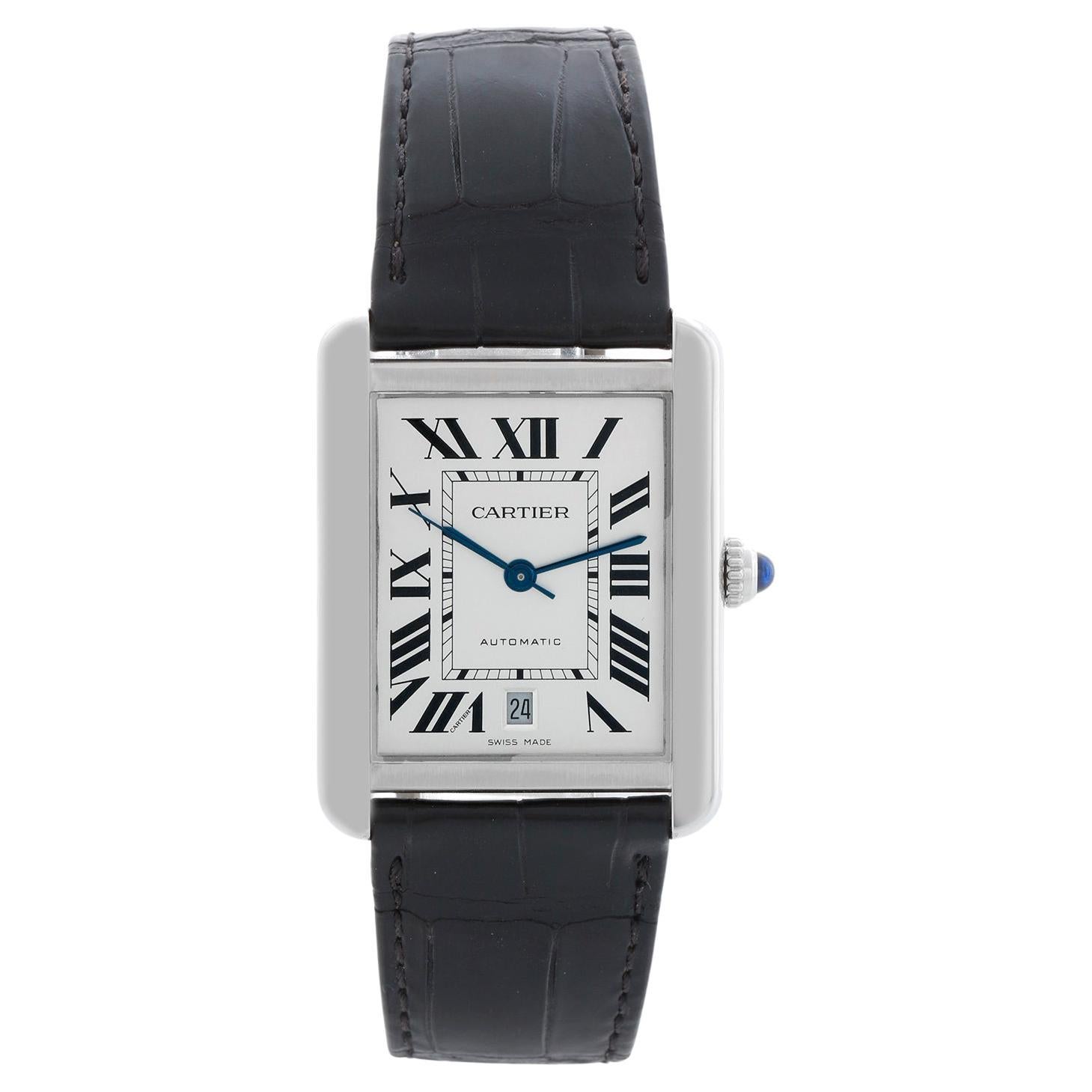 Cartier Tank Solo Stainless Steel XL Men
s Watch 3800 W5200027