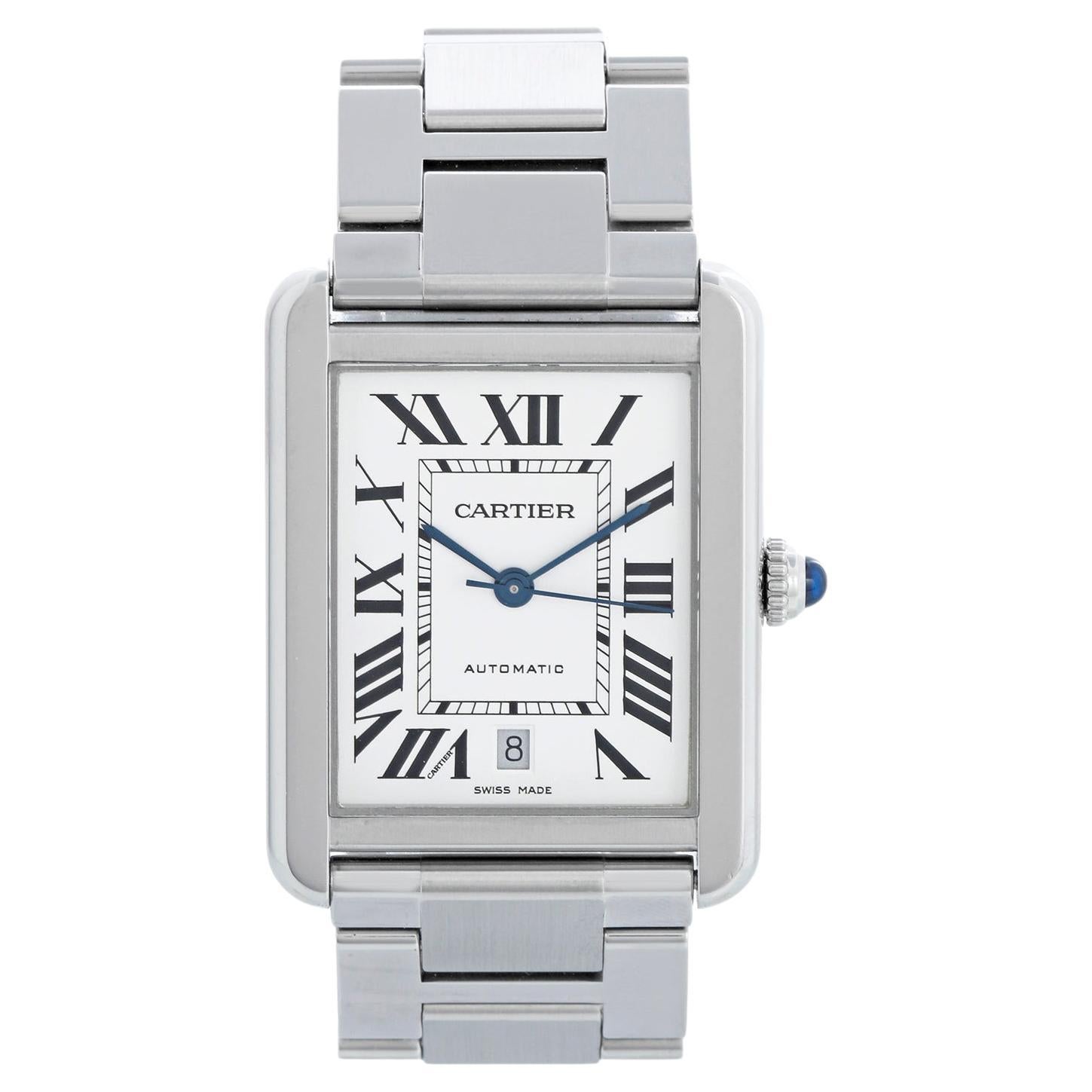 Cartier Tank Solo Stainless Steel XL W5200028 3800 For Sale