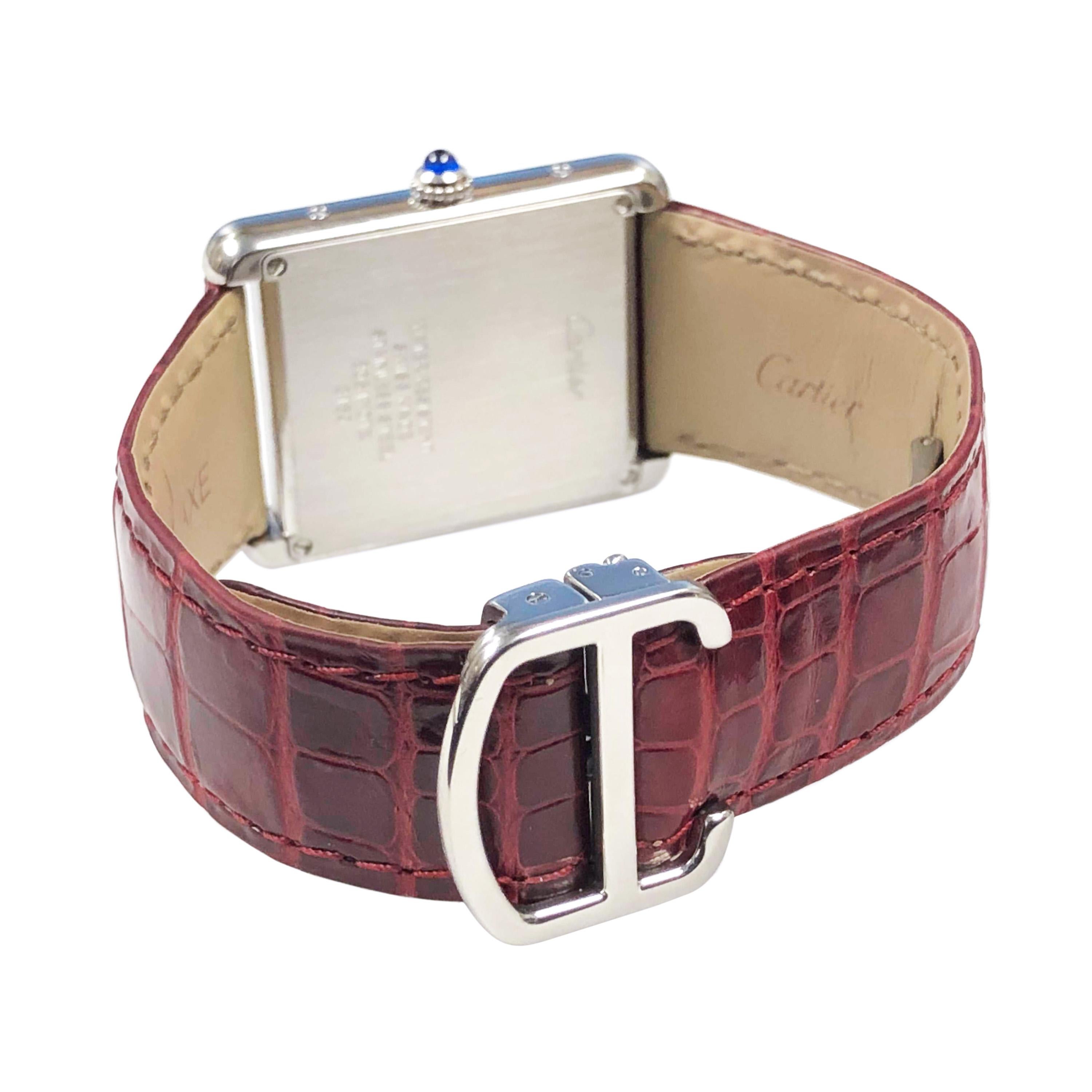 Women's or Men's Cartier Tank Solo Steel Quartz Wristwatch