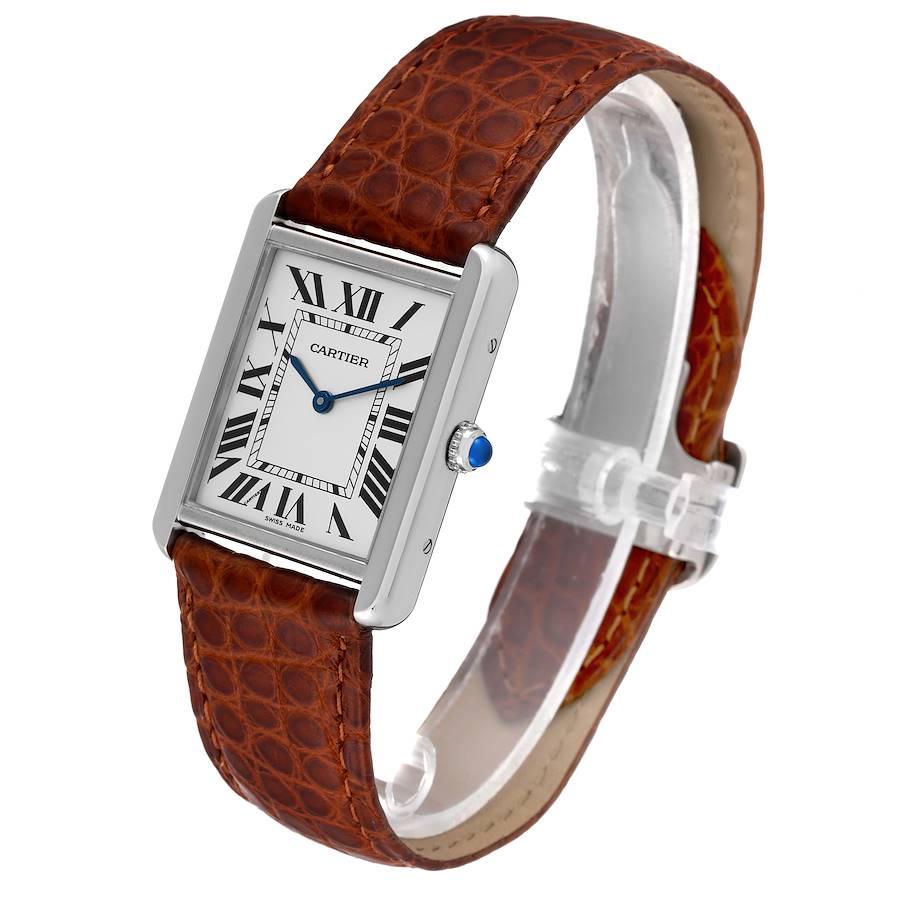 cartier tank stainless steel strap