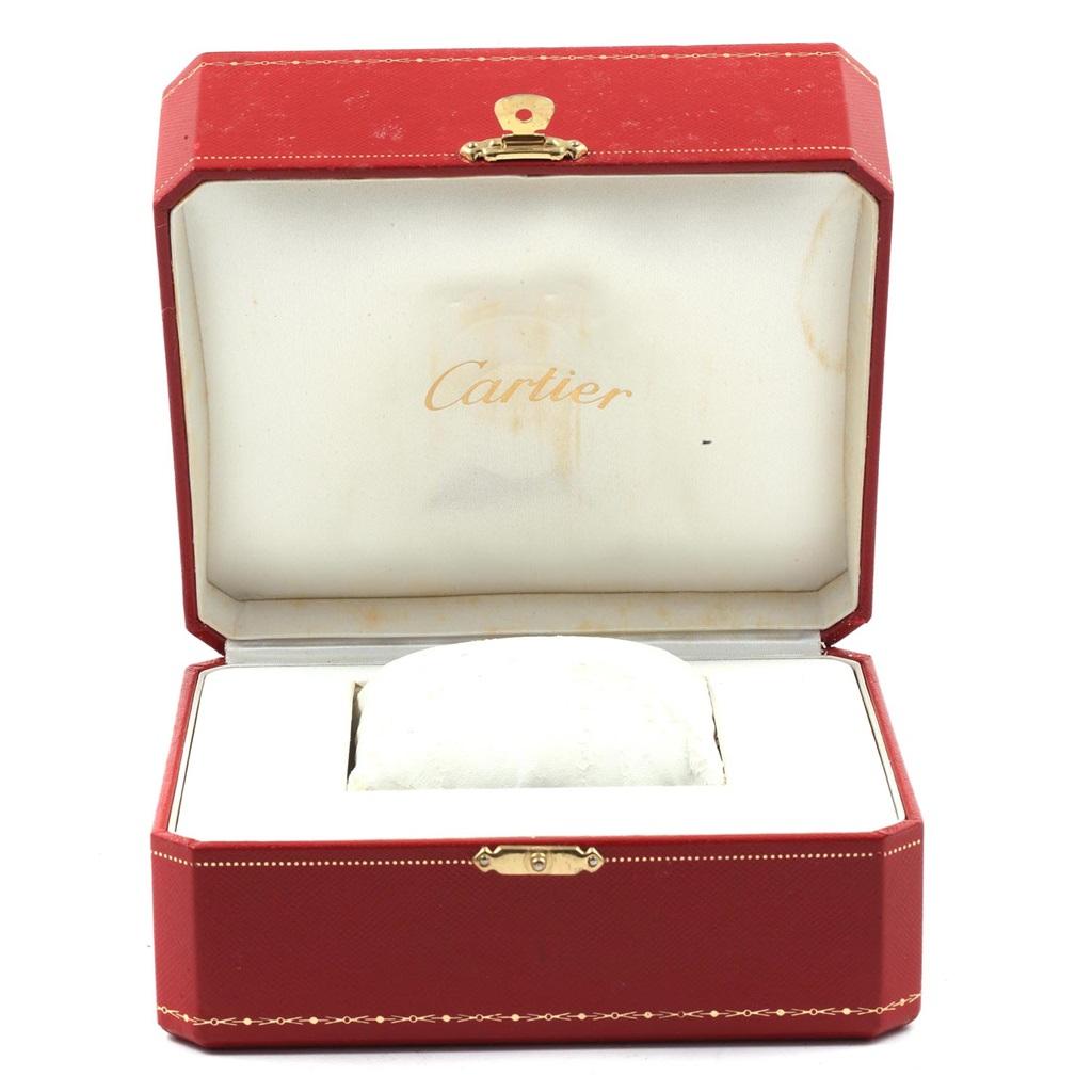 Cartier Tank Solo Steel Silver Dial Pink Strap Unisex Watch W1018355 For Sale 5