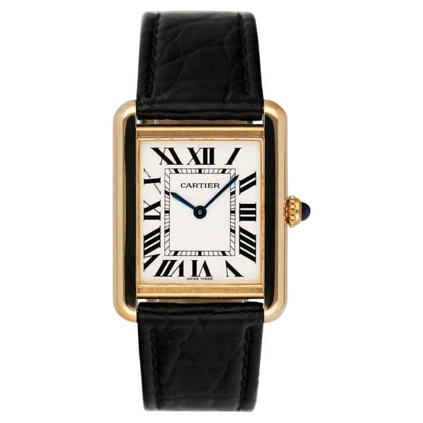 Cartier Tank Solo W5200002 18K Yellow Gold Ladies Watch Box Papers at ...