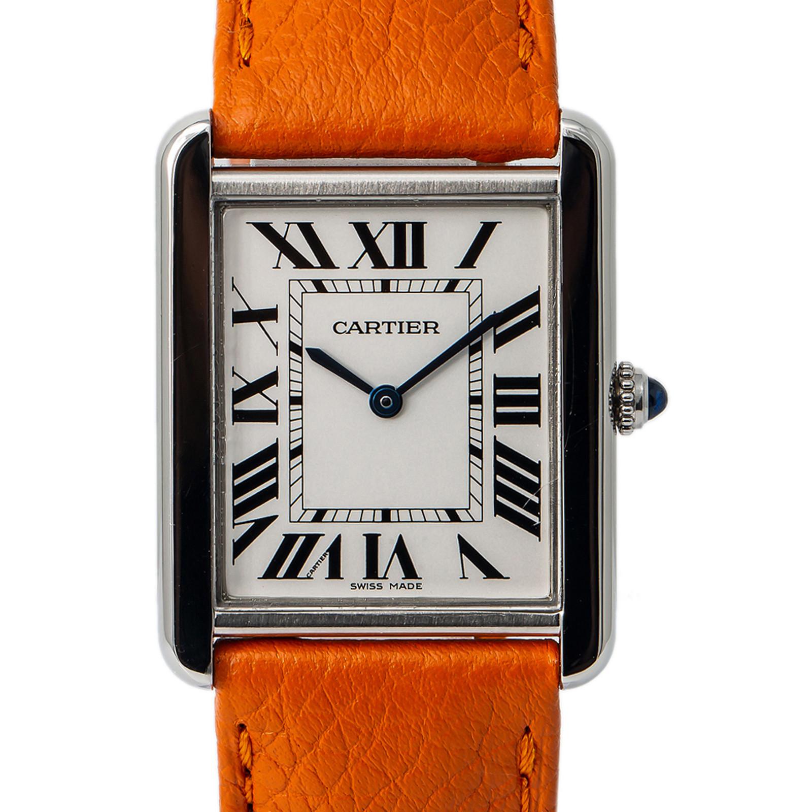 orange cartier watch