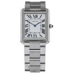 Cartier Tank Solo W5200014, Silver Dial, Certified and Warranty
