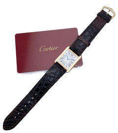 Cartier Tank Solo W5200024 18K Rose Gold Ladies Watch Box Papers
