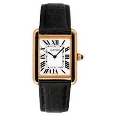 Cartier Tank Solo W5200024 18K Rose Gold Ladies Watch Box Papers