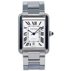 Cartier Tank Solo W5200028, Silver Dial, Certified and Warranty