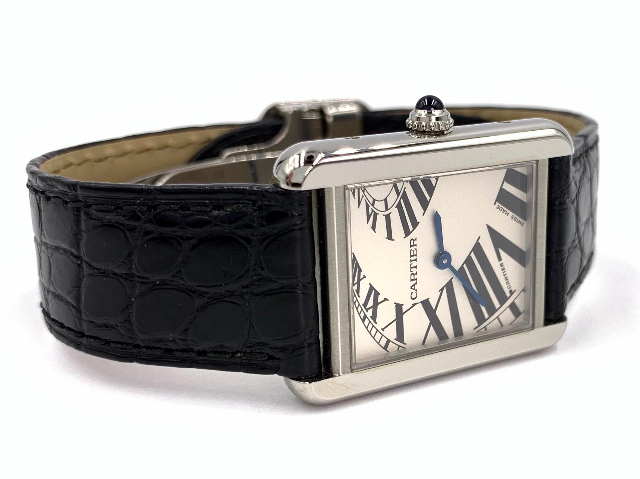 cartier tank piano dial