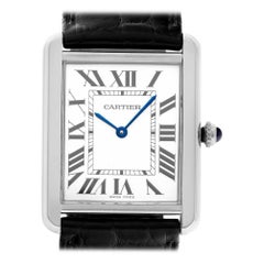 Cartier Tank Solo WSTA0028, Silver Dial, Certified and Warranty